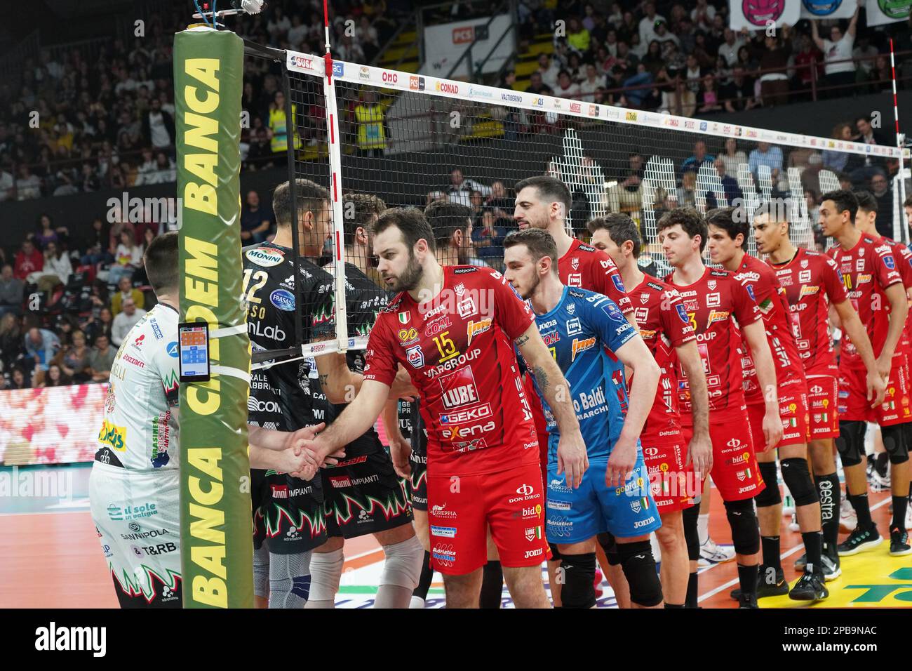 Perugia, Italy. 12th Mar, 2023. cucine lube civitanova during Sir