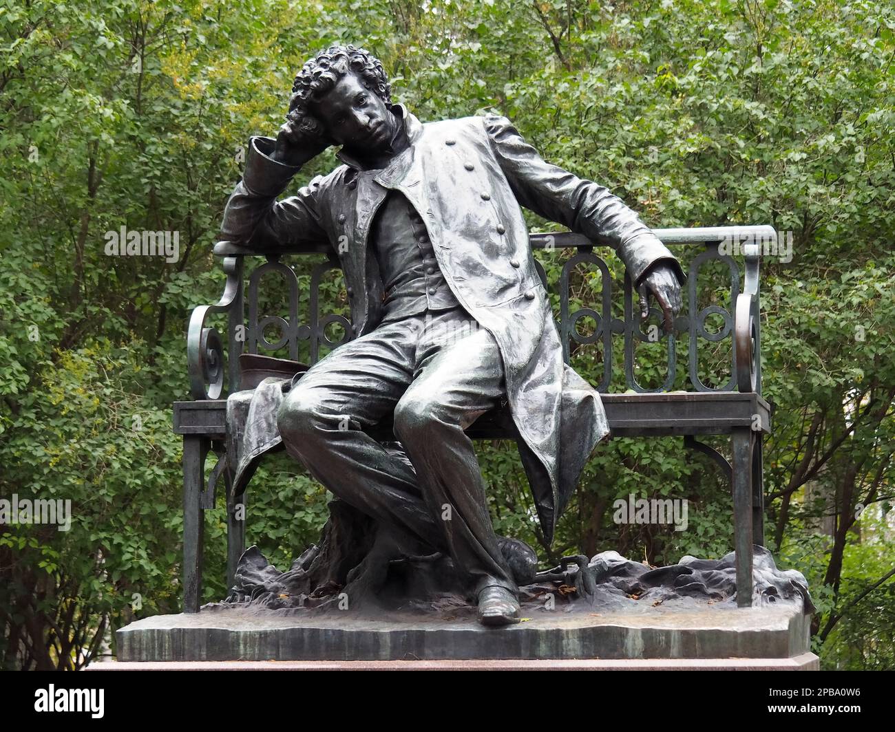 Statue of Pushkin (Alexander Sergeyevich Pushkin) Russian poet ...