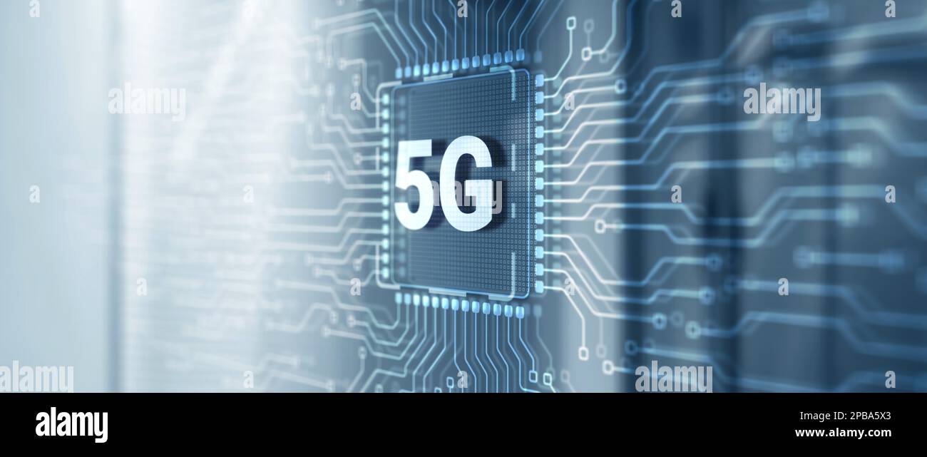 5g concept computer motherboard hi-res stock photography and images - Alamy