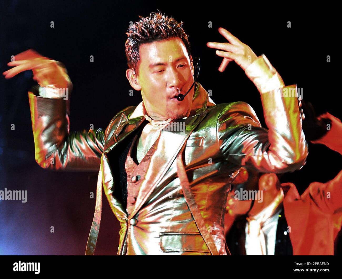 Hong Kong pop star Jacky Cheung performs during his concert