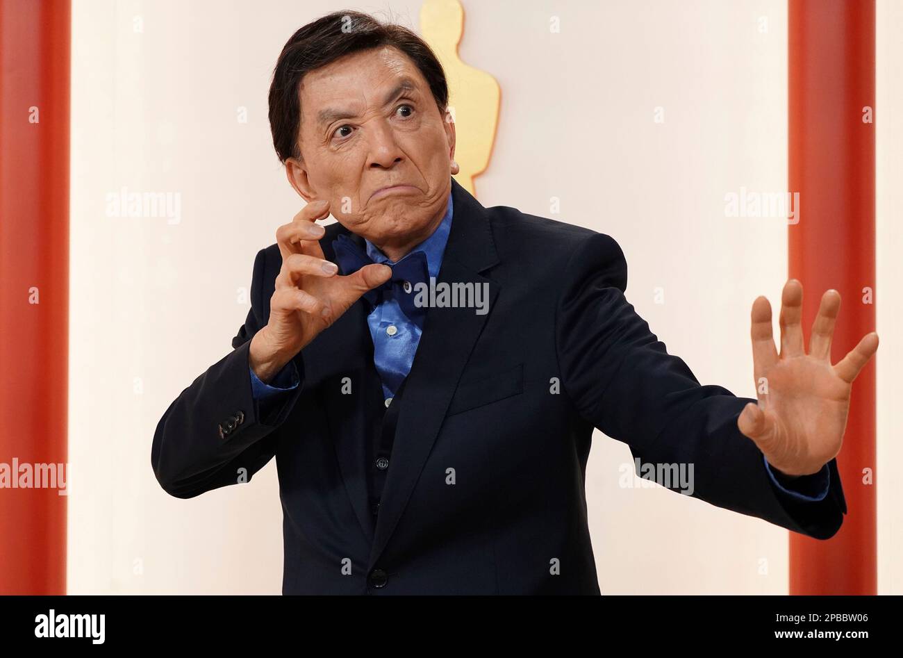 James Hong arrives at the Oscars on Sunday, March 12, 2023, at the Dolby Theatre in Los Angeles