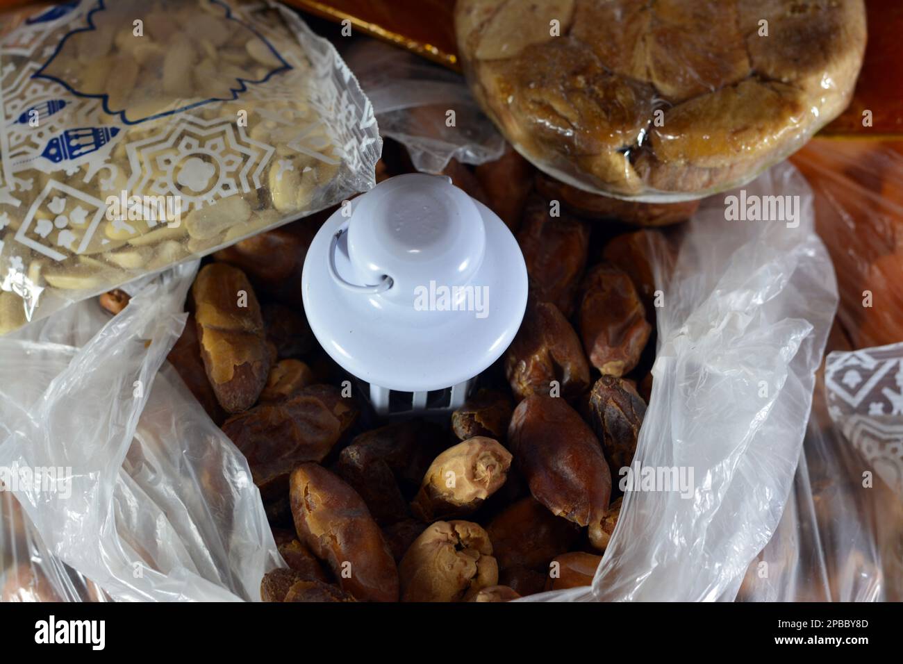 Cairo, Egypt, March 12 2023 Ramadan dried fruits Yameesh of dried