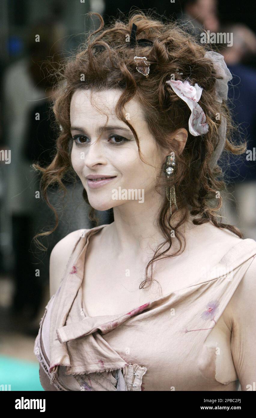 British actress Helena Bonham Carter arrives for the premiere of the