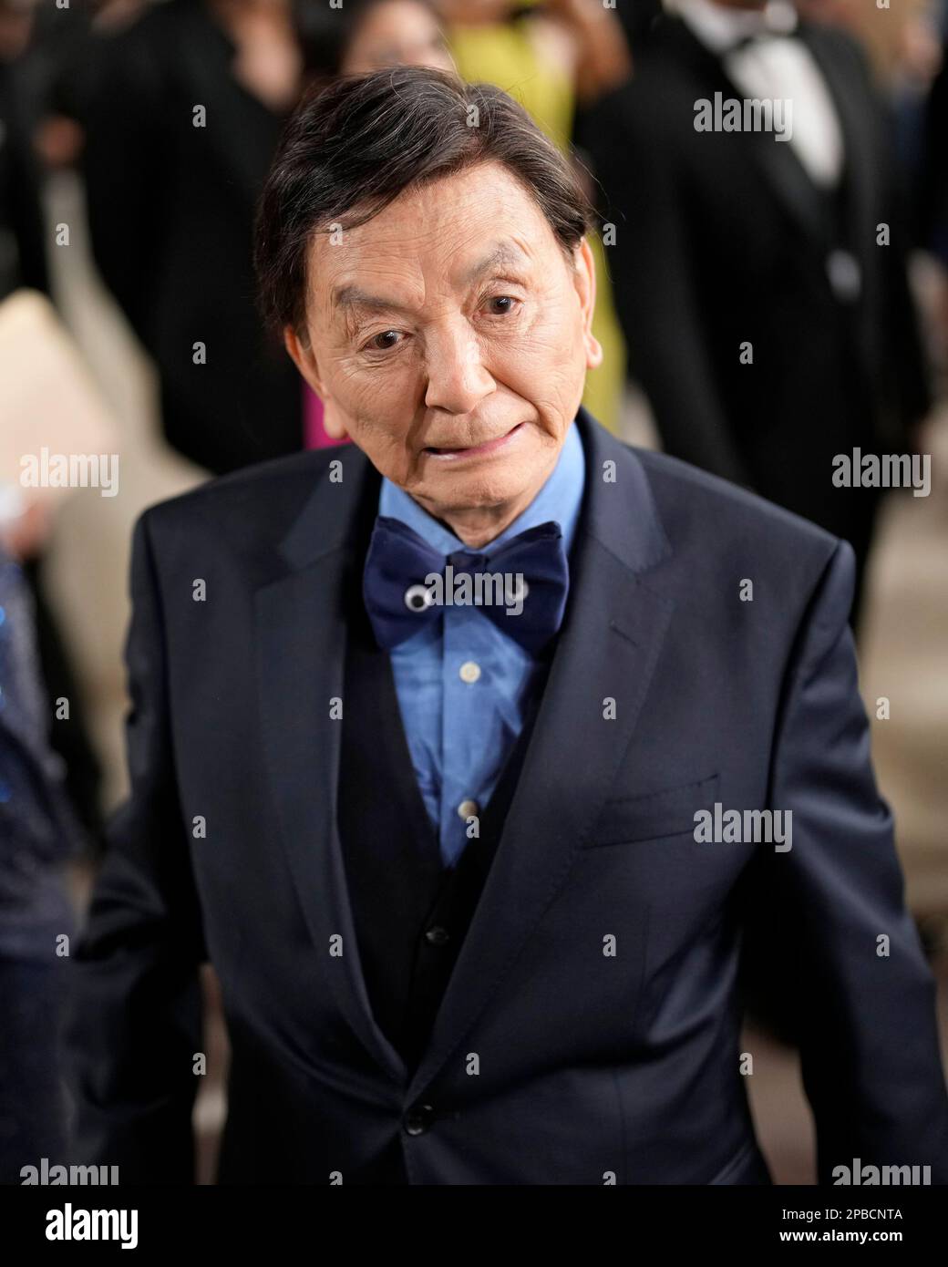 James Hong arrives at the Oscars on Sunday, March 12, 2023, at the