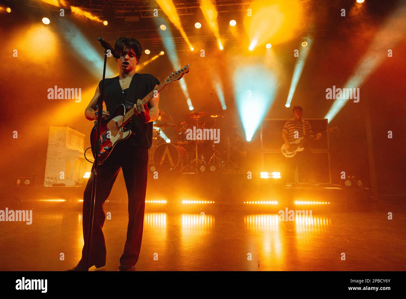 Milan, Italy, 11th Mar 2023. British pop band The Vamps perform live at