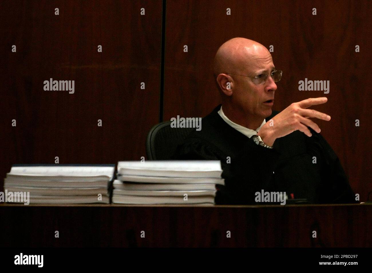 Los Angeles Superior Court Judge Larry Paul Fidler is shown during ...