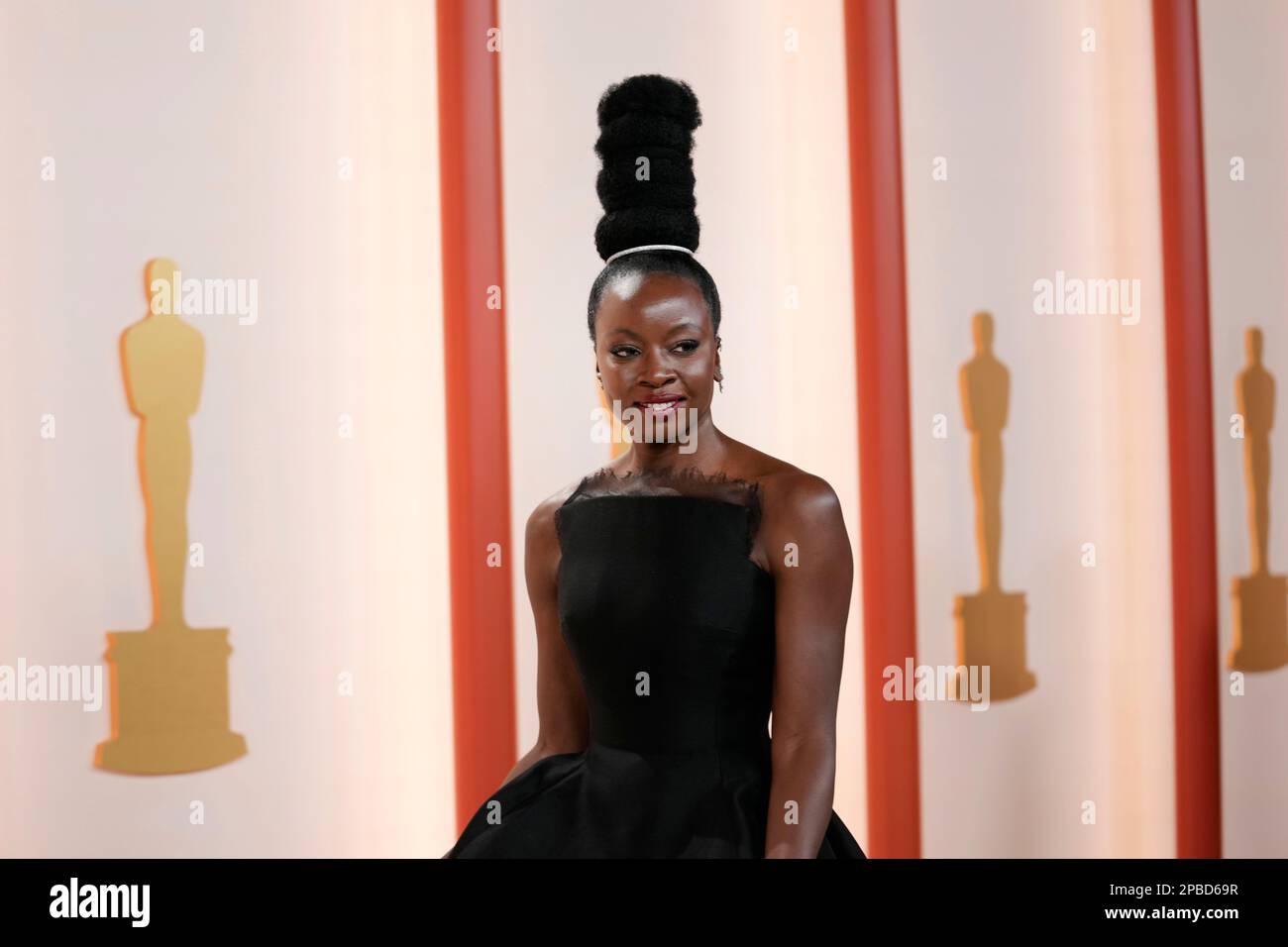 Danai Gurira arrives at the Oscars on Sunday, March 12, 2023, at the