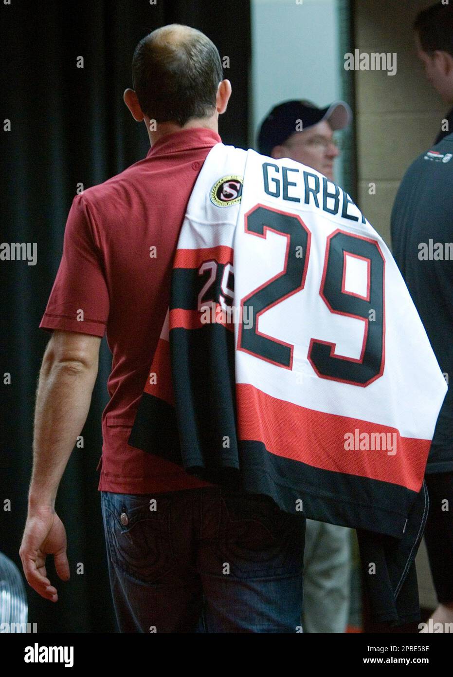 Ottawa Senators backup goaltender Martin Gerber leaves the Scotiabank ...