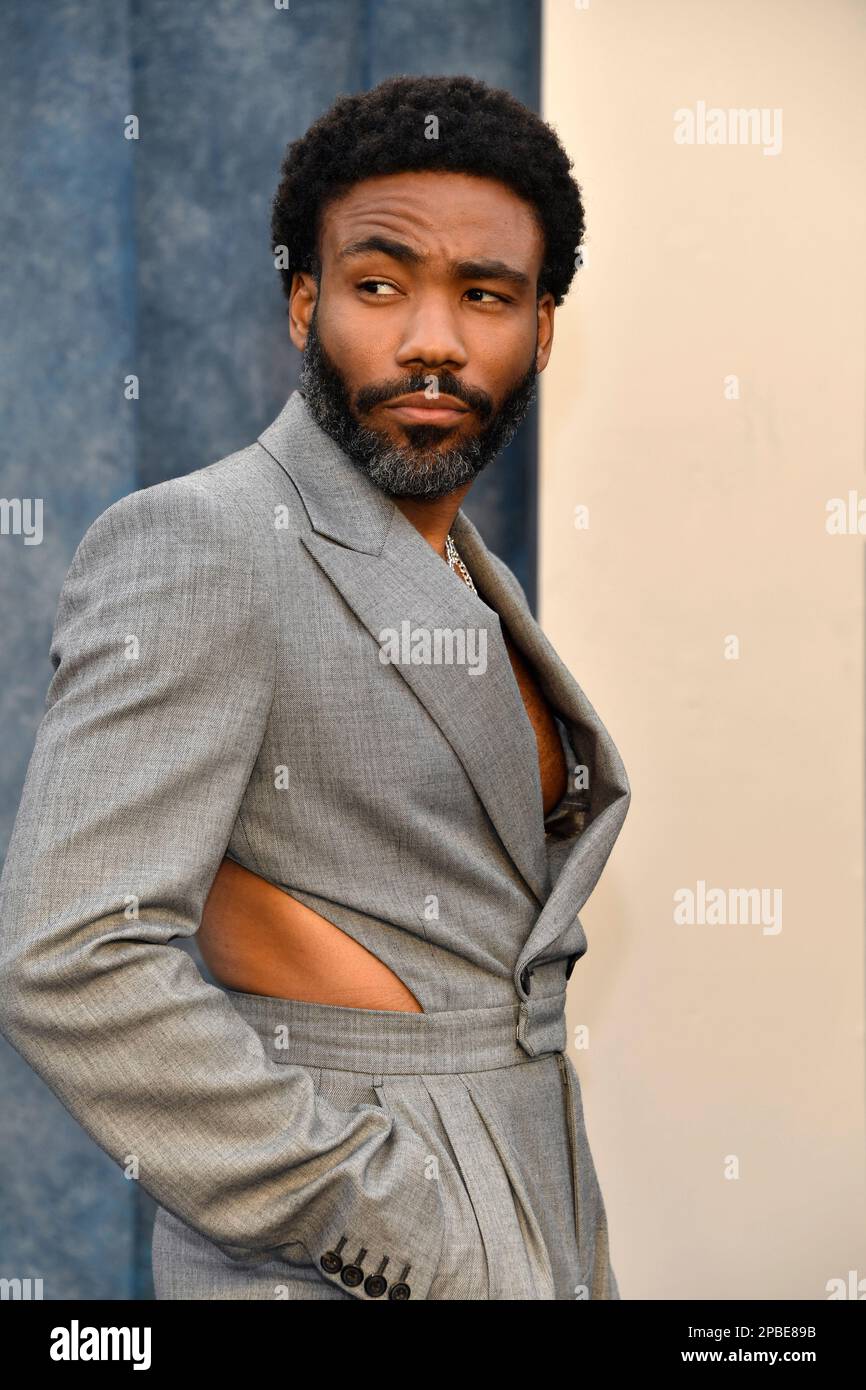 Donald Glover arrives at the Vanity Fair Oscar Party on Sunday, March