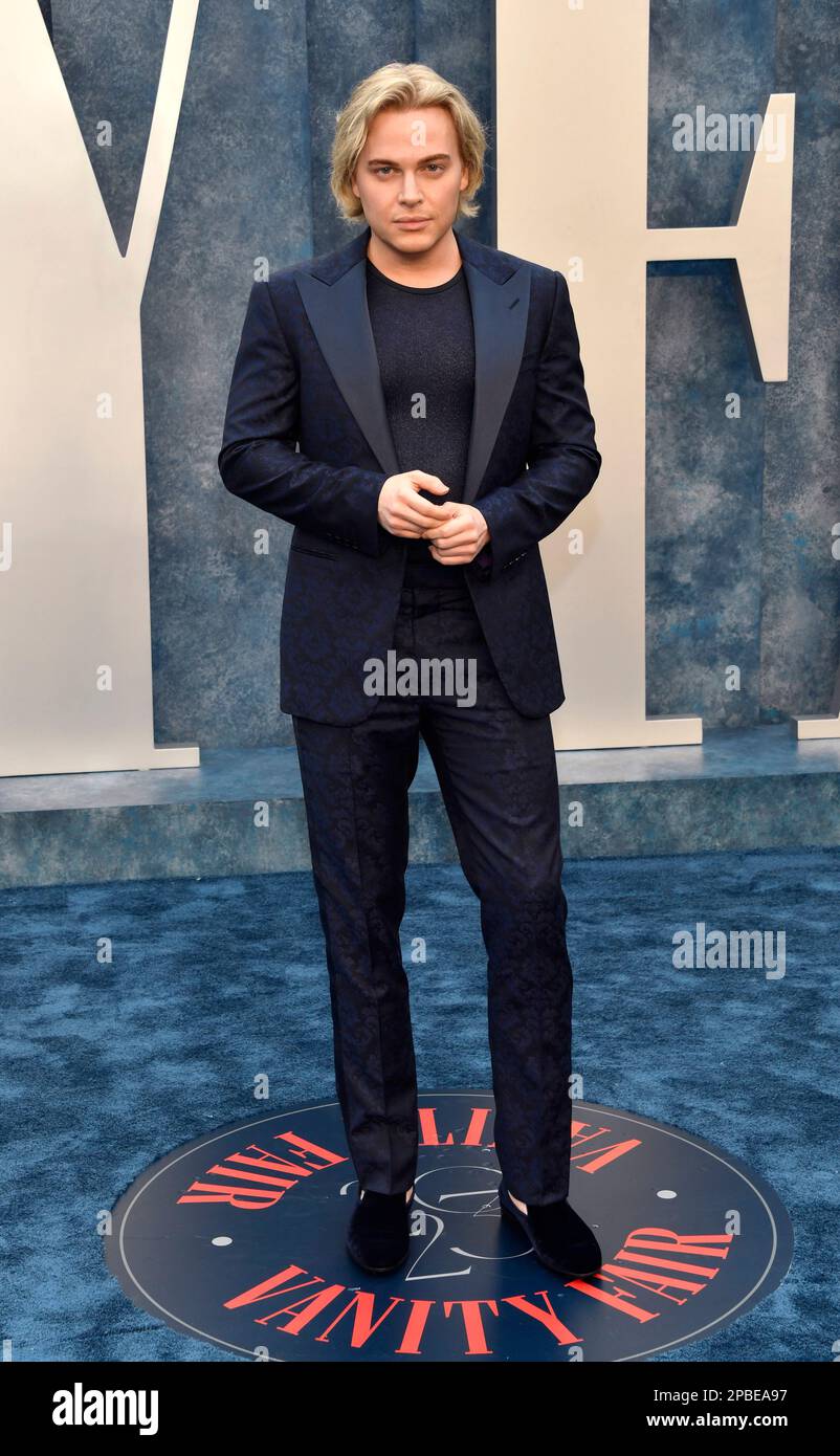 Ronan Farrow arrives at the Vanity Fair Oscar Party on Sunday, March 12 ...