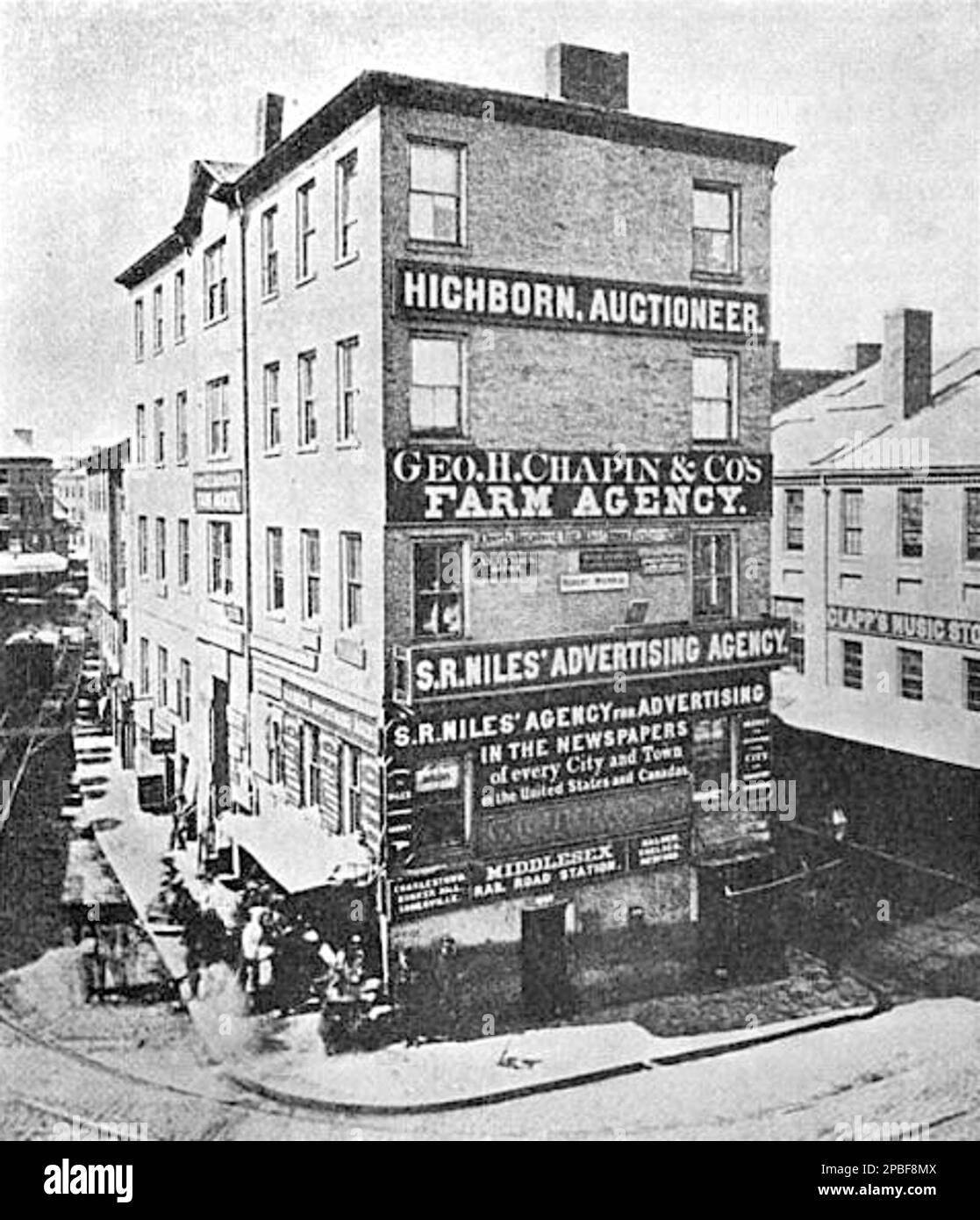 Old scollay square boston Black and White Stock Photos & Images Alamy