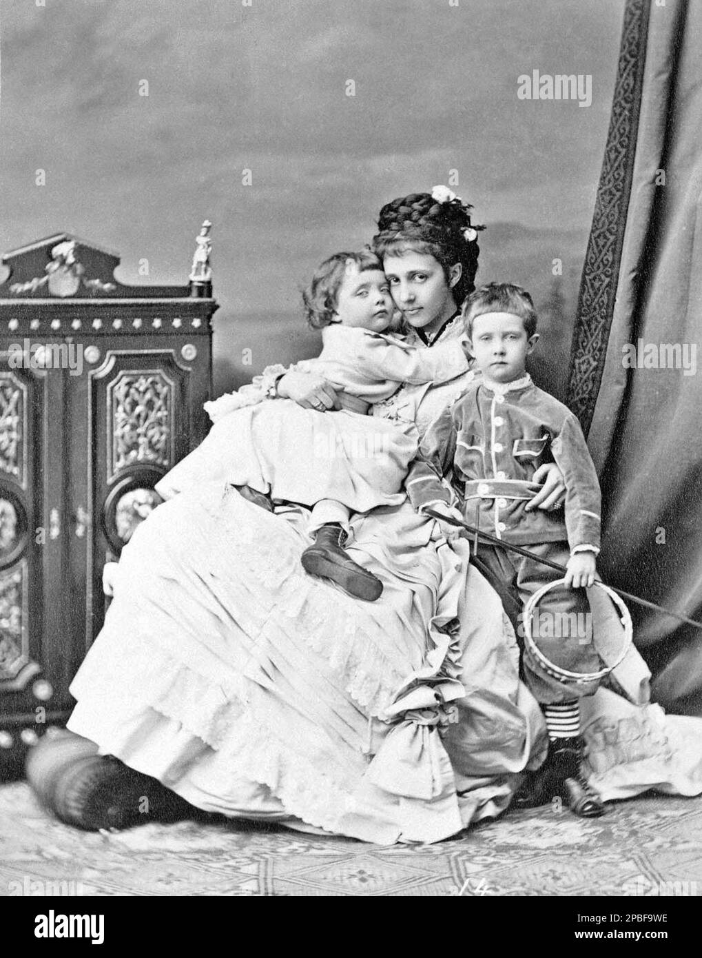 Maria Teresa with Archduke Ferdinand Stock Photo