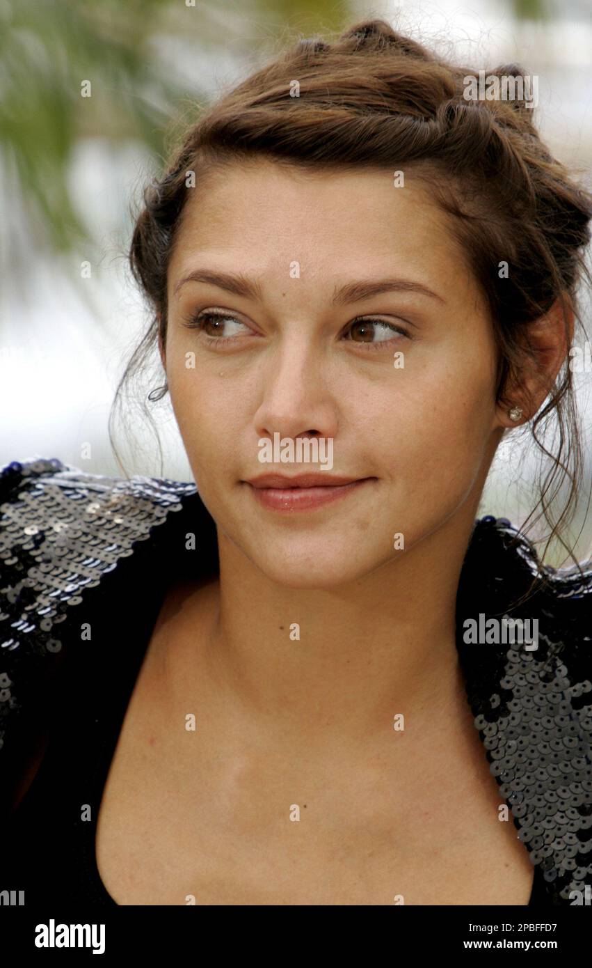 Actress Emma de Caunes poses during a photo call for the film "L' Age