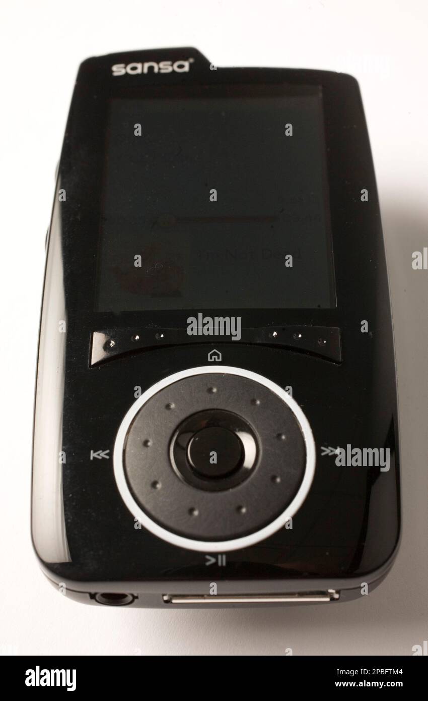 A Sansa Connect WiFi MP3 player is shown on Friday, May 18, 2007 in New  York. (AP Photo/Mark Lennihan Stock Photo - Alamy