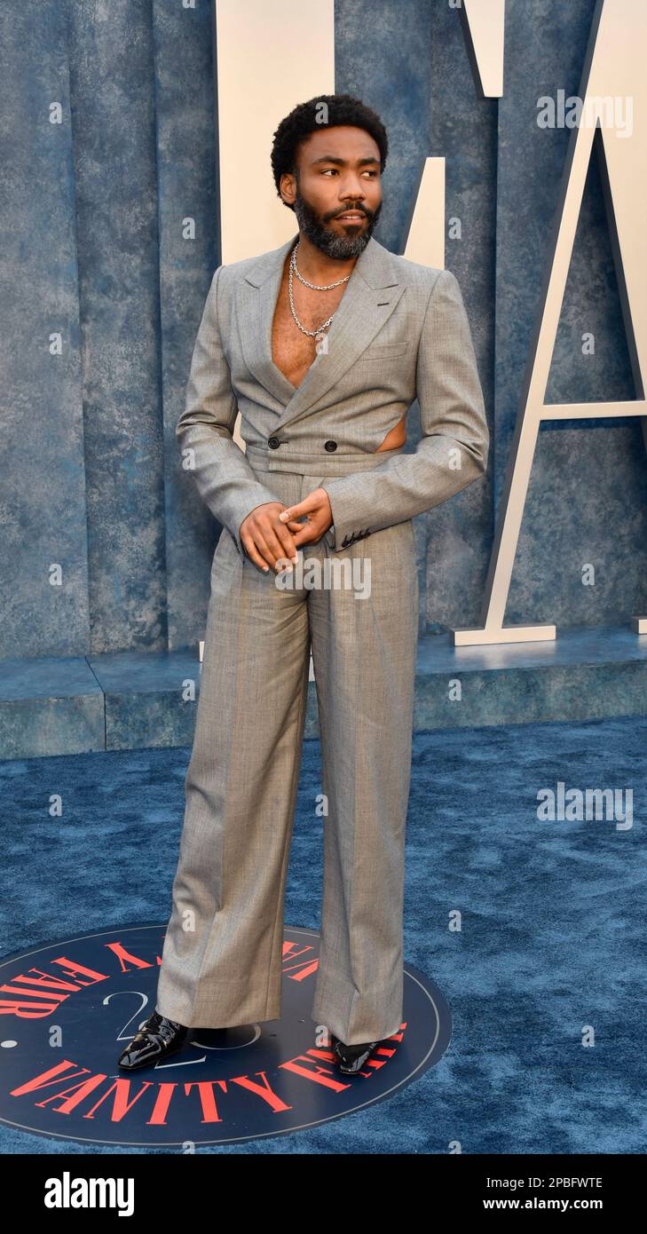 Donald Glover arrives at the Vanity Fair Oscar Party on Sunday, March