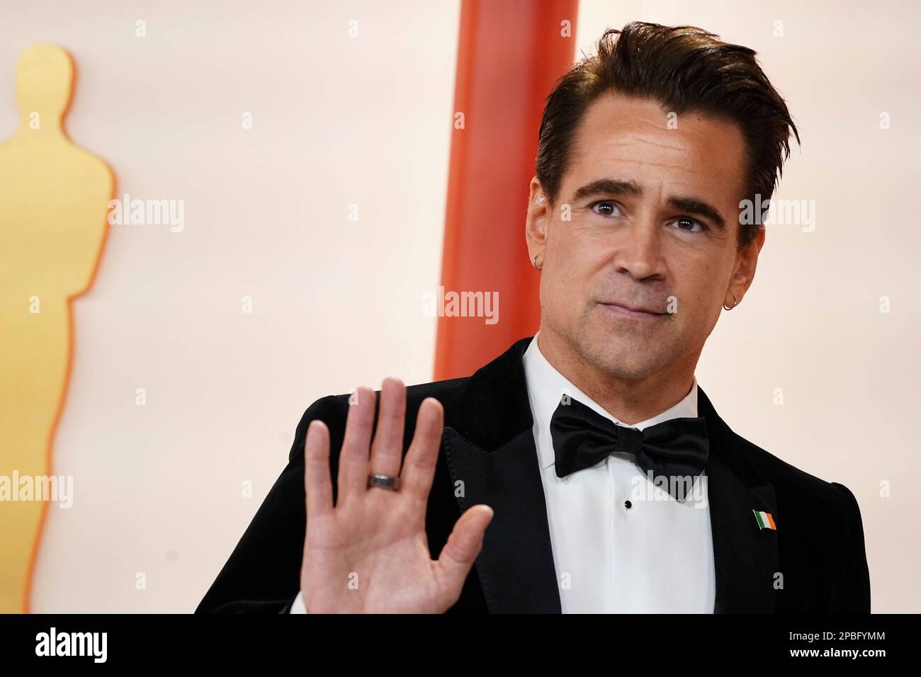 Colin Farrell arrives at the Oscars on Sunday, March 12, 2023, at the