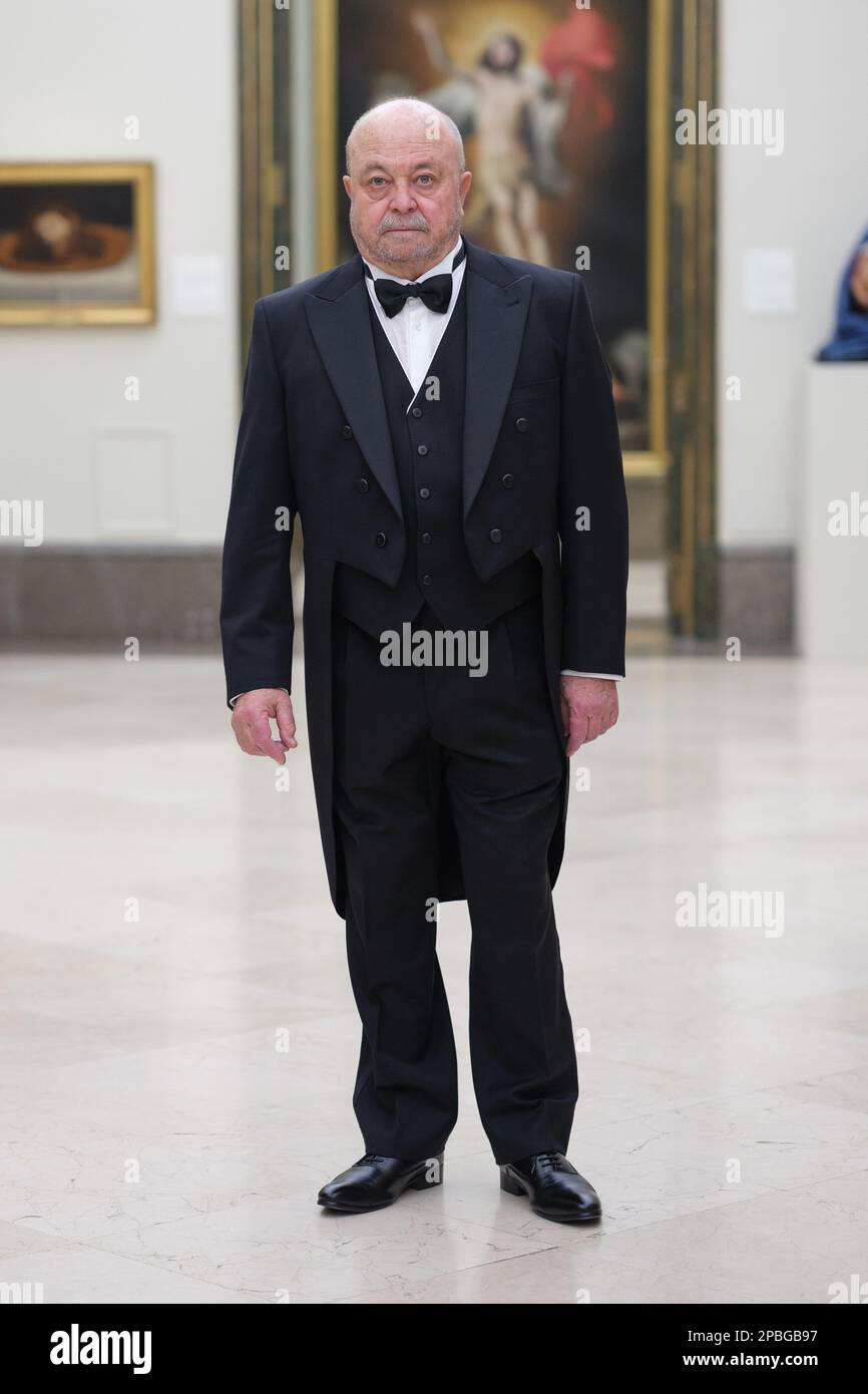 Madrid, Spain. 12th Mar, 2023. The painter Alfonso Albacete during the act of entering as an academic at the Academy of Fine Arts in Madrid. (Photo by Atilano Garcia/SOPA Images/Sipa USA) Credit: Sipa USA/Alamy Live News Stock Photo