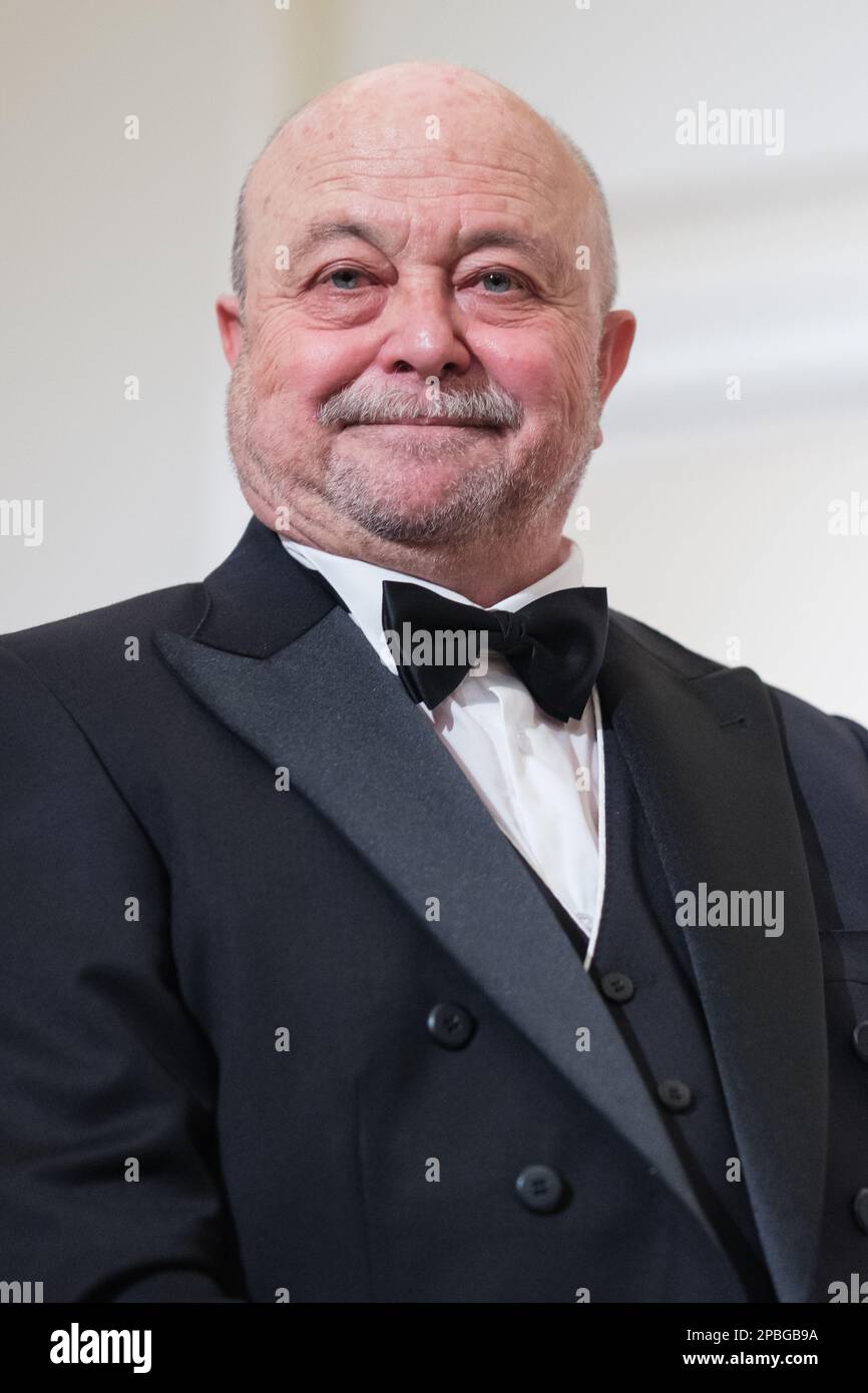 Madrid, Spain. 12th Mar, 2023. The painter Alfonso Albacete during the act of entering as an academic at the Academy of Fine Arts in Madrid. (Photo by Atilano Garcia/SOPA Images/Sipa USA) Credit: Sipa USA/Alamy Live News Stock Photo
