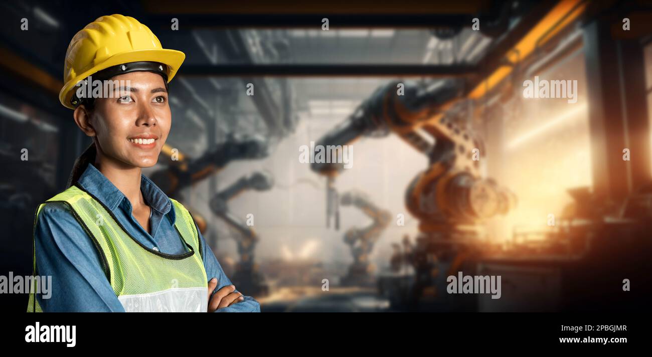 An industry worker portrait at workplace, exceptional industrial job