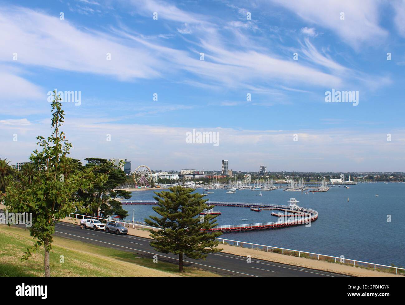 Eastern Beach Reserve, Geelong, Victoria, Australia Stock Photo Alamy