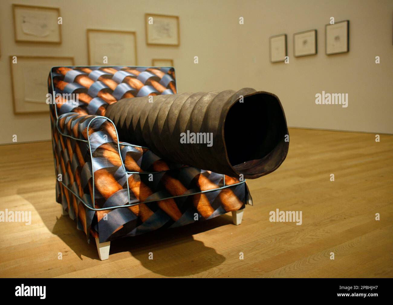 The artwork 'Chair With Pipe', 1994-1995, of US American artist Robert ...