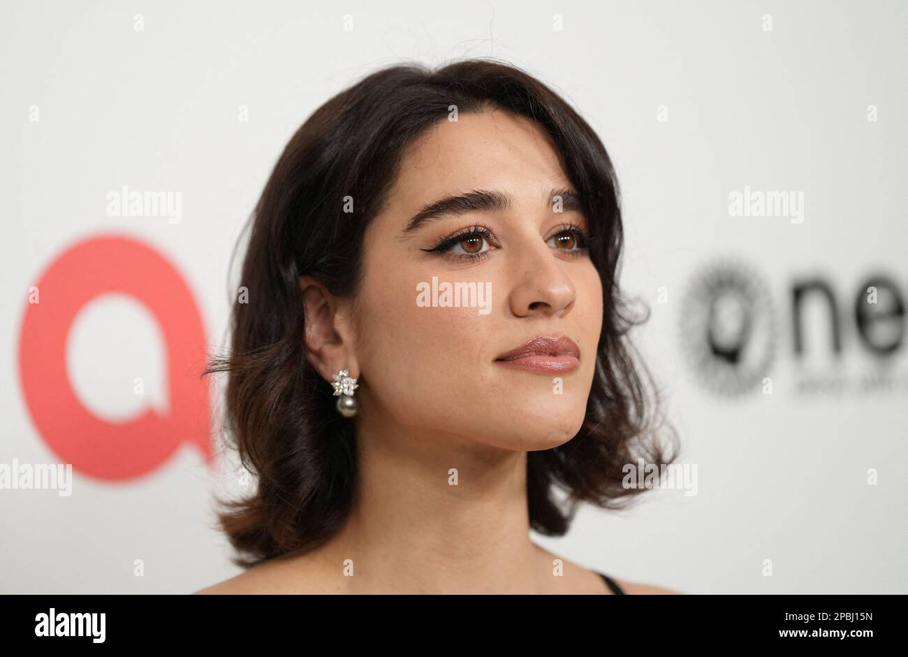 Simona Tabasco poses during arrivals at the Elton John party to