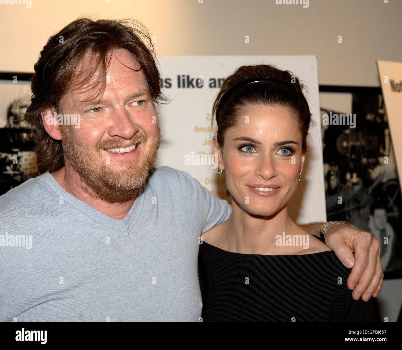 Actors Donal Logue, left, and Amanda Peet arrive to the premiere of The  Ex in New York on Thursday, May 3, 2007. (AP PhotoAdam Rountree Stock  Photo - Alamy