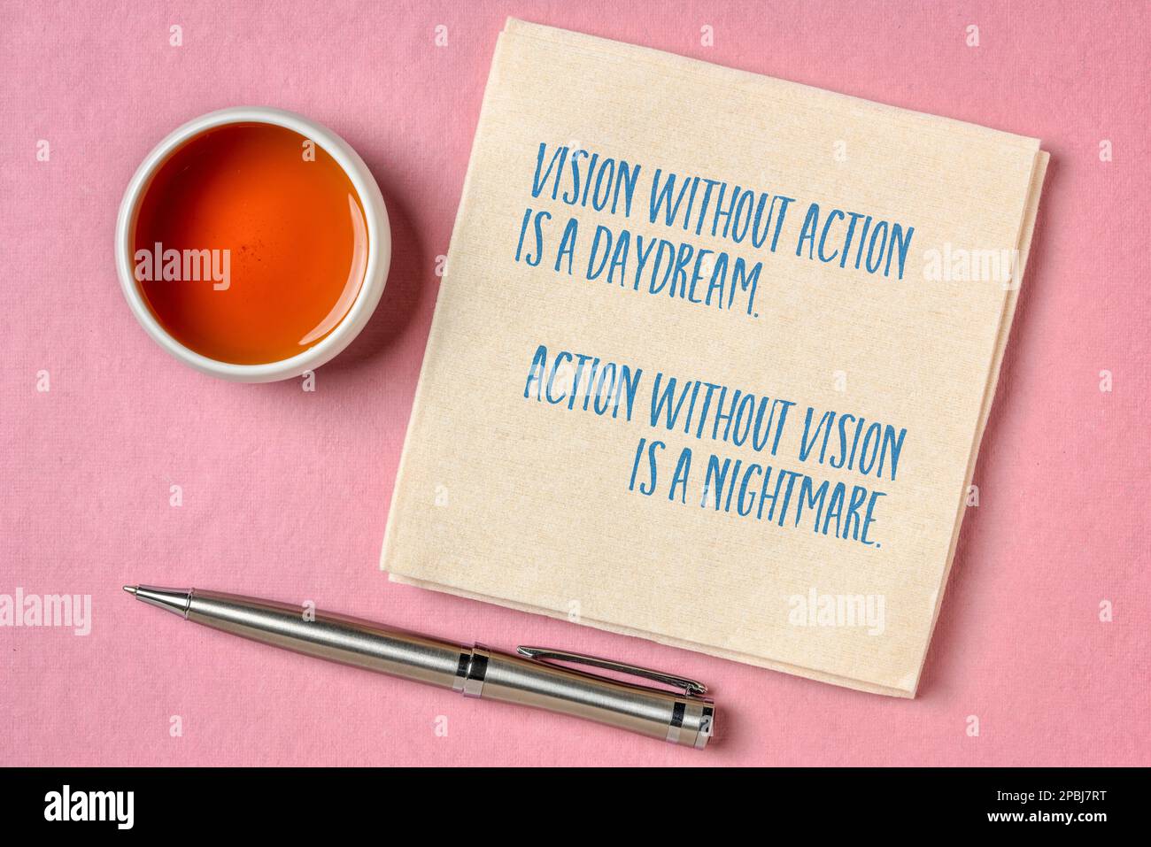 Vision without action is a daydream action without vision is a