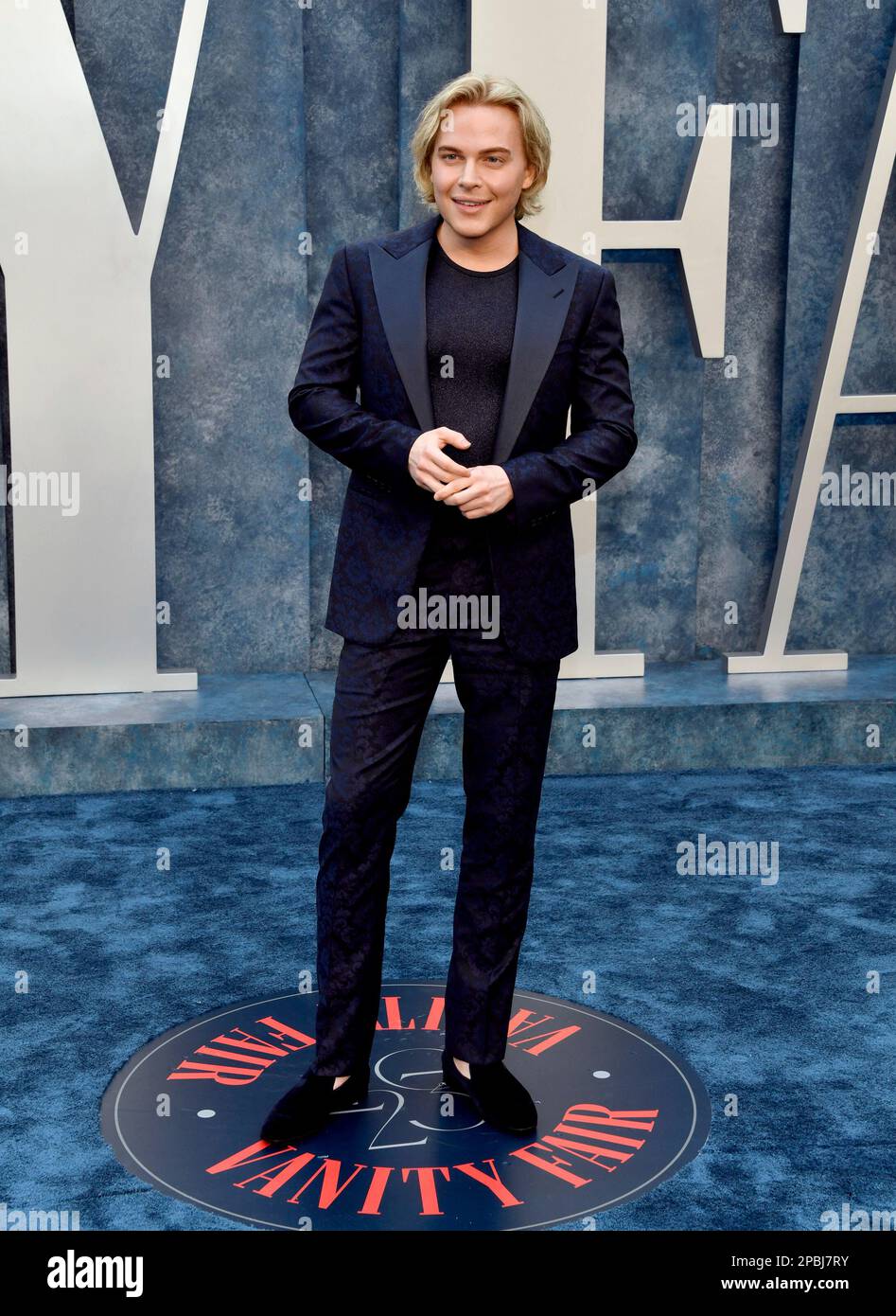 Ronan Farrow arrives at the Vanity Fair Oscar Party on Sunday, March 12 ...