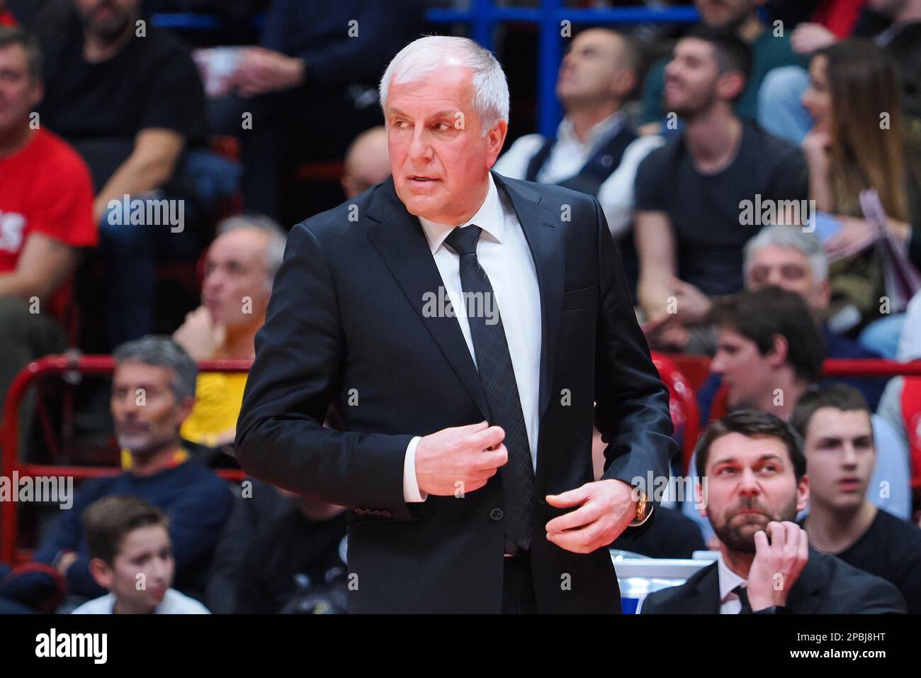 Forum of Assago, Milan, Italy, March 09, 2023, Zeljko Obradovic, head