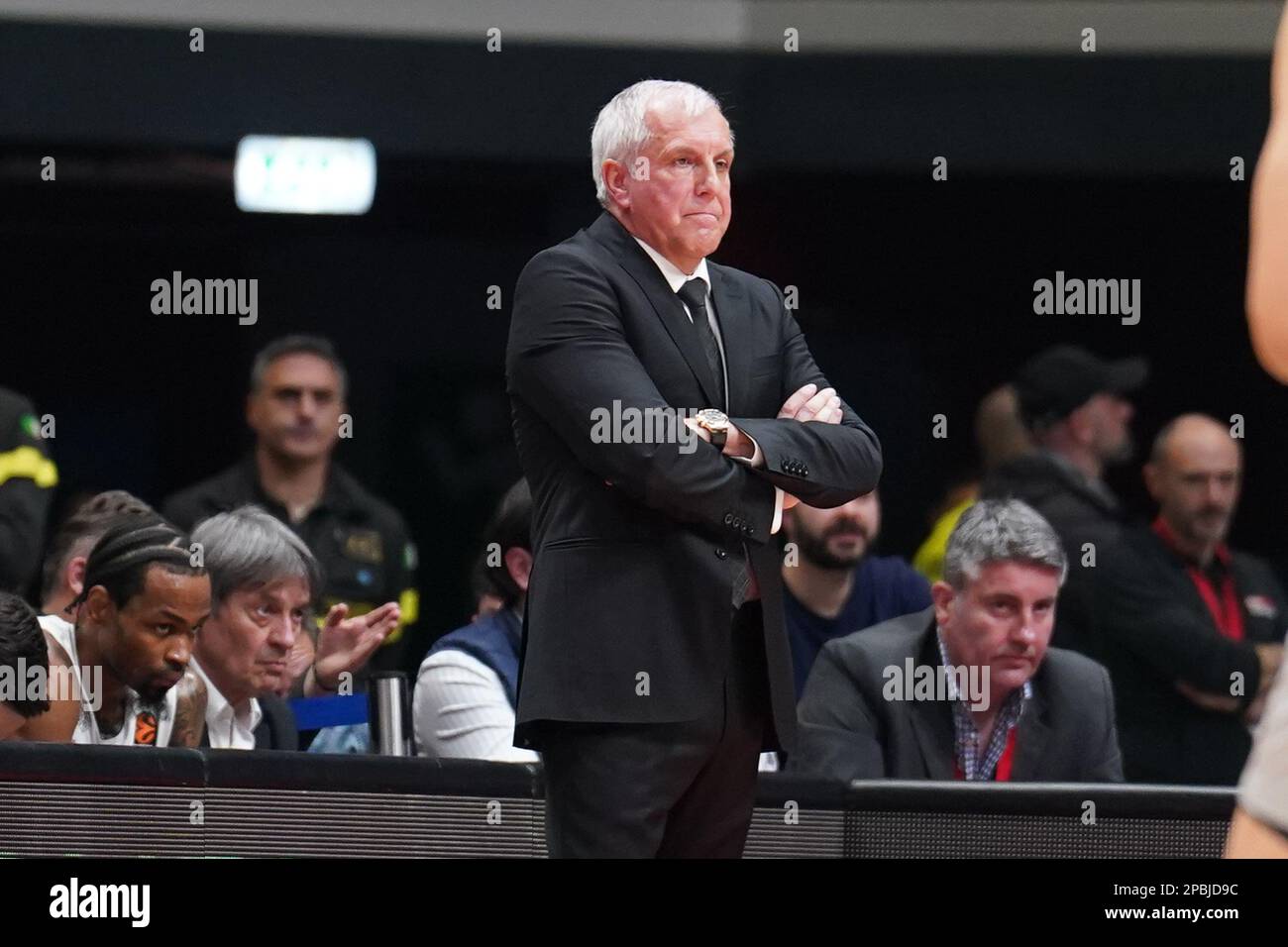 Forum of Assago, Milan, Italy, March 09, 2023, Head Coach Zeljko