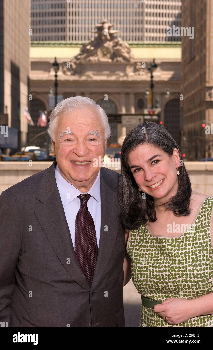 Arthur Frommer, left, and his daughter, Pauline Frommer, are