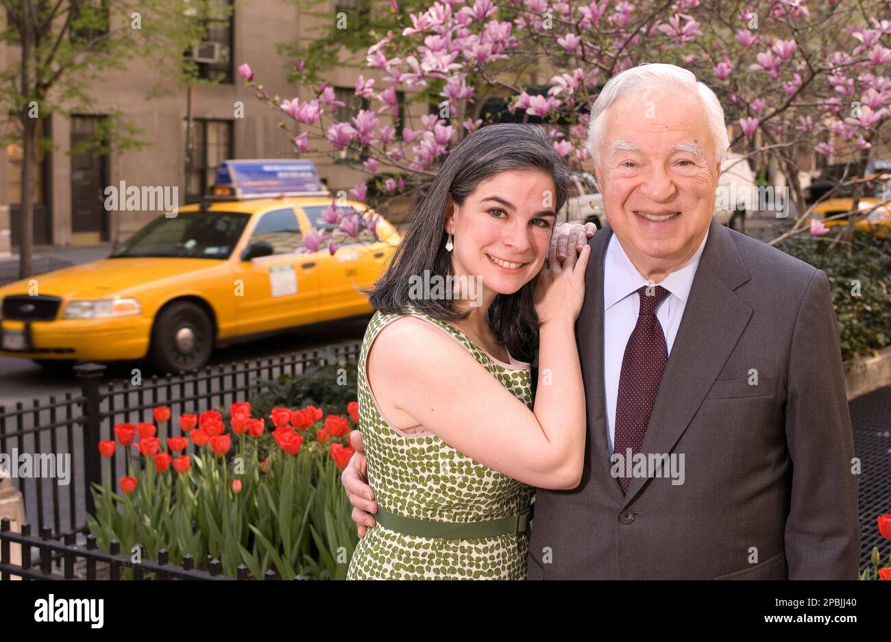 Arthur Frommer, right, and his daughter, Pauline Frommer, are