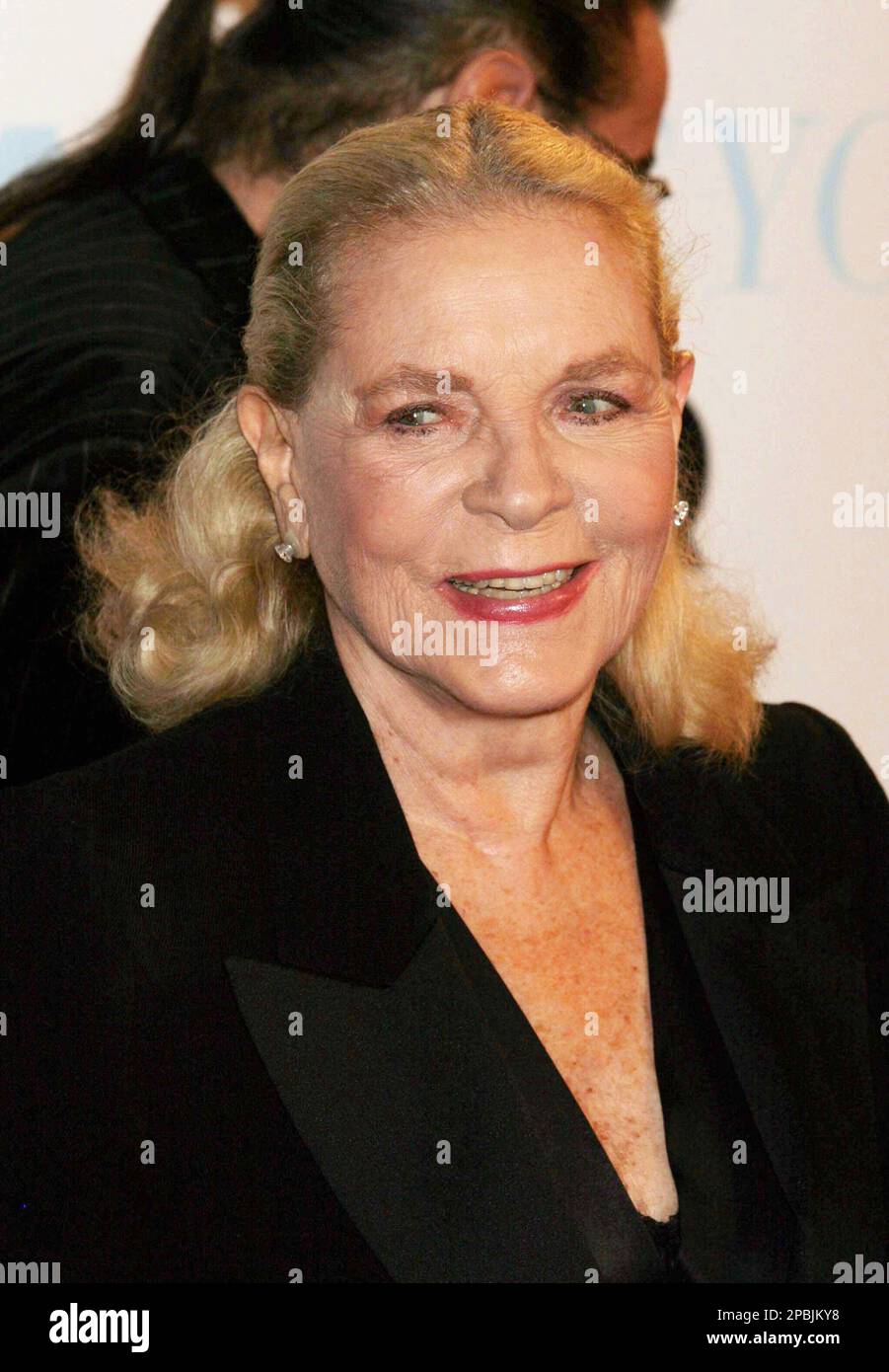 Lauren Bacall attends the premiere of "Beyond the Sea" at the Ziegfeld