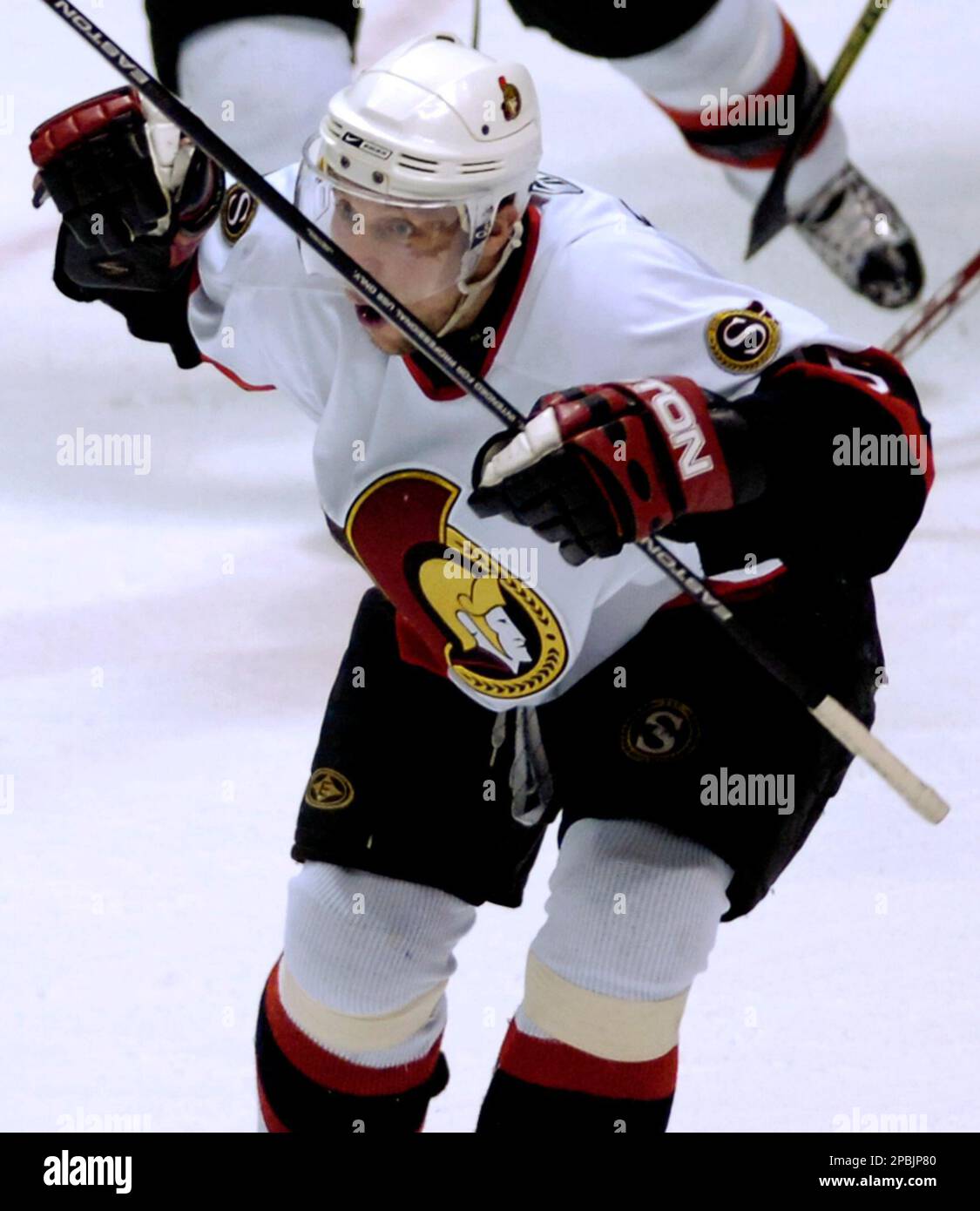 Heatley Ottawa Senators' Dany Heatley, of Germany, celebrates his goal to tie ...