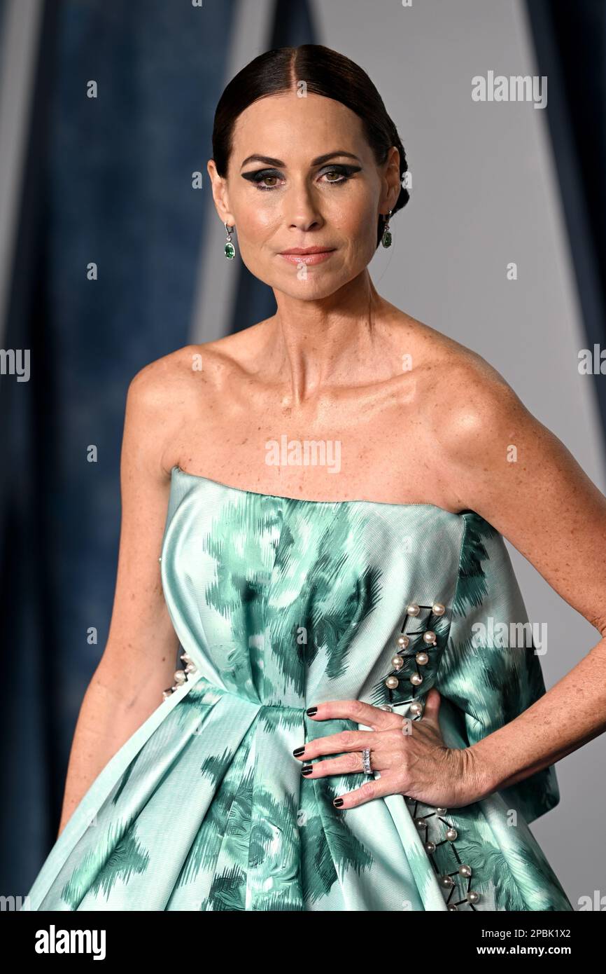 Minnie Driver attending the Vanity Fair Oscar Party held at the Wallis