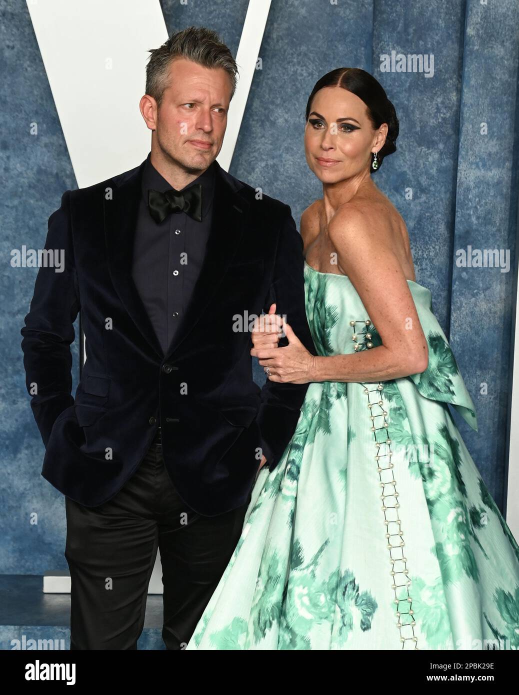 Minnie Driver and Addison O'Dea attending the Vanity Fair Oscar Party held at the Wallis