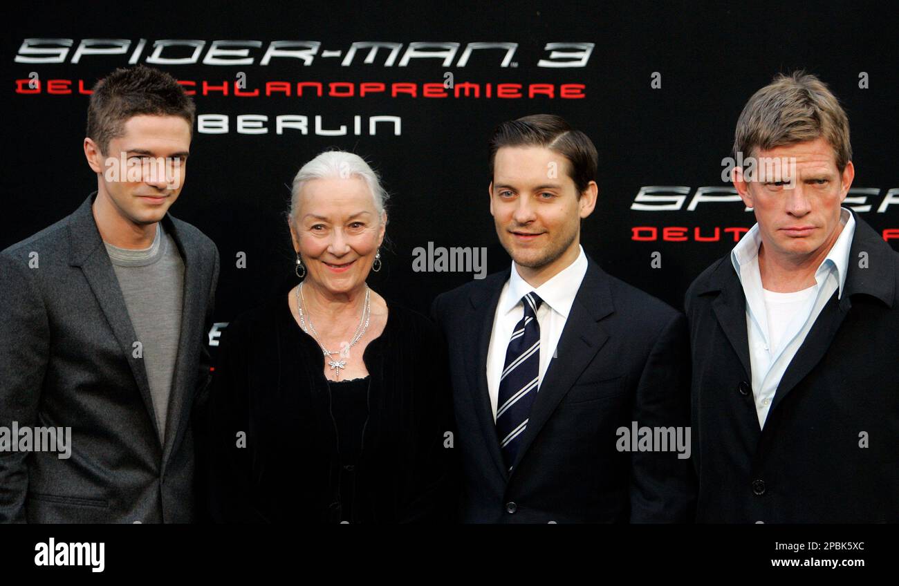 U.S. Actor Topher Grace, British Actress Rosemary Harris, U.S. Actor