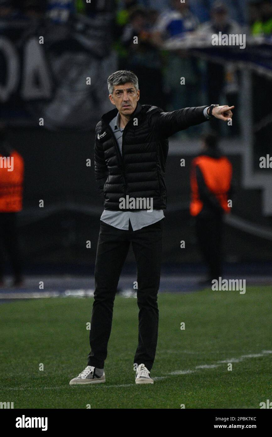 Imanol Alguacil coach (Real Sociedad) during the UEFA Europa League ...