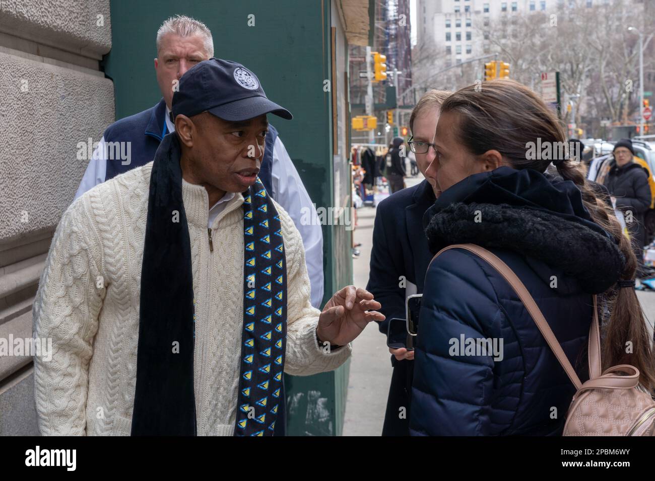 New York, United States. 12th Mar, 2023. New York City Mayor Eric Adams ...