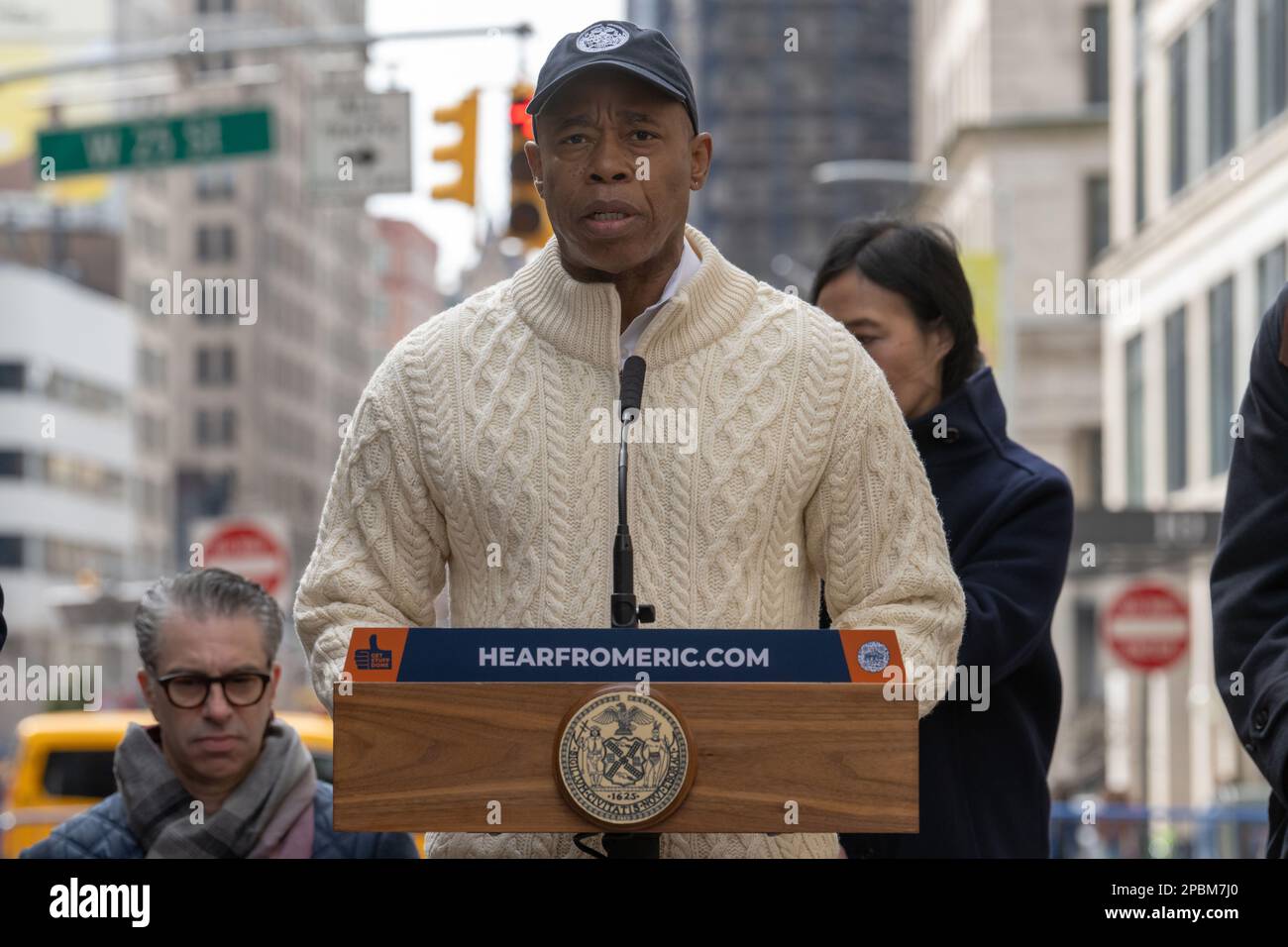 New York, United States. 12th Mar, 2023. New York City Mayor Eric Adams ...