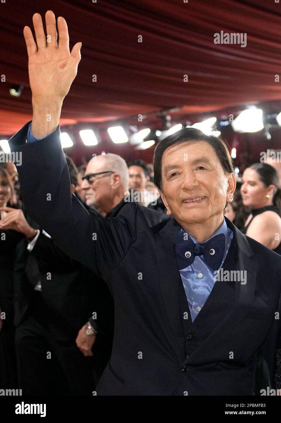 James Hong arrives at the Oscars on Sunday, March 12, 2023, at the ...