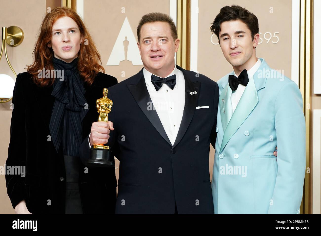 Holden Fletcher Fraser, from left, Brendan Fraser, winner of the award(03)