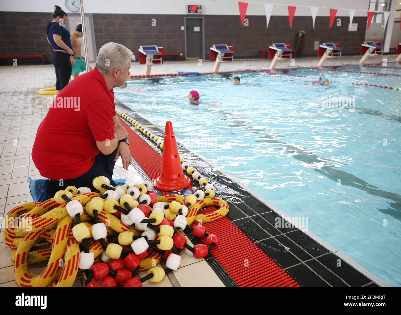 Essen, Germany. 09th Mar, 2023. Swimming supervisor Enrique Gonzalez