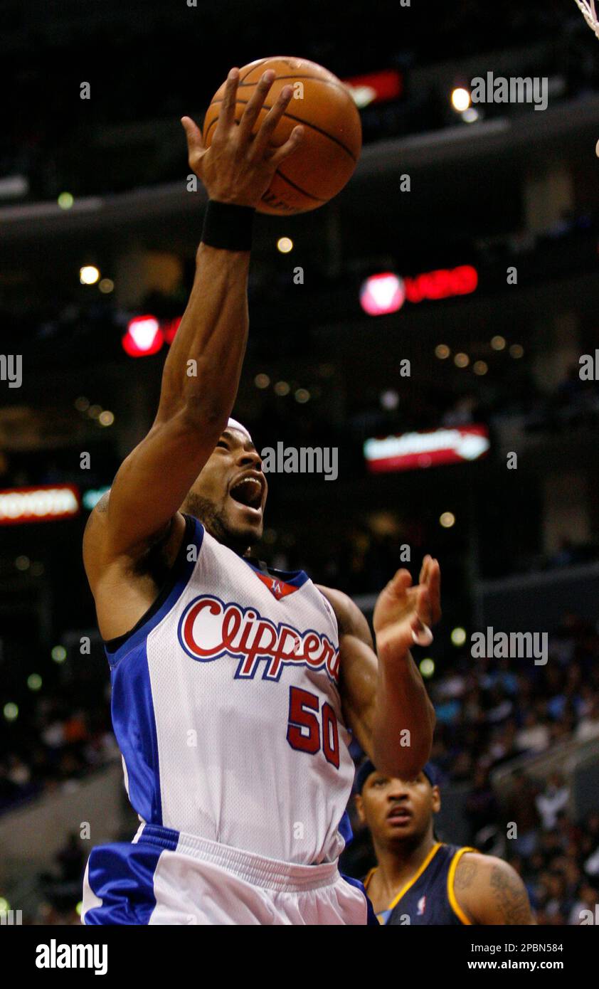 Los Angeles Clippers Corey Maggette holds the ball against the Phoenix Suns  in the fourth quarter of the second game of the NBA conference semifinals  in Phoenix, AZ May 10, 2006. The