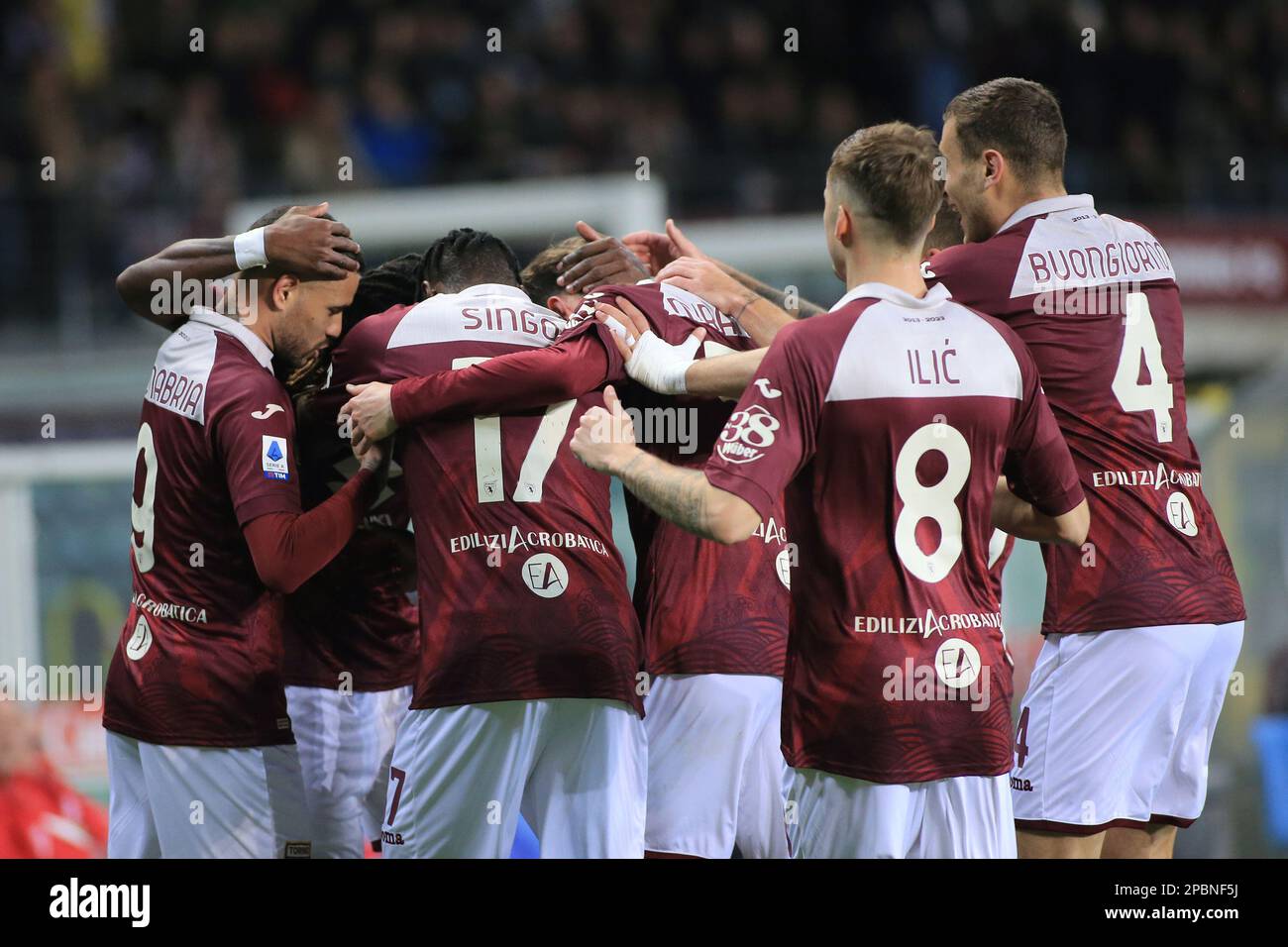 Turin, Italy. 06 March 2023. Players of Torino FC pose for a team photo  prior to the Serie A football match between Torino FC and Bologna FC.  Credit: Nicolò Campo/Alamy Live News