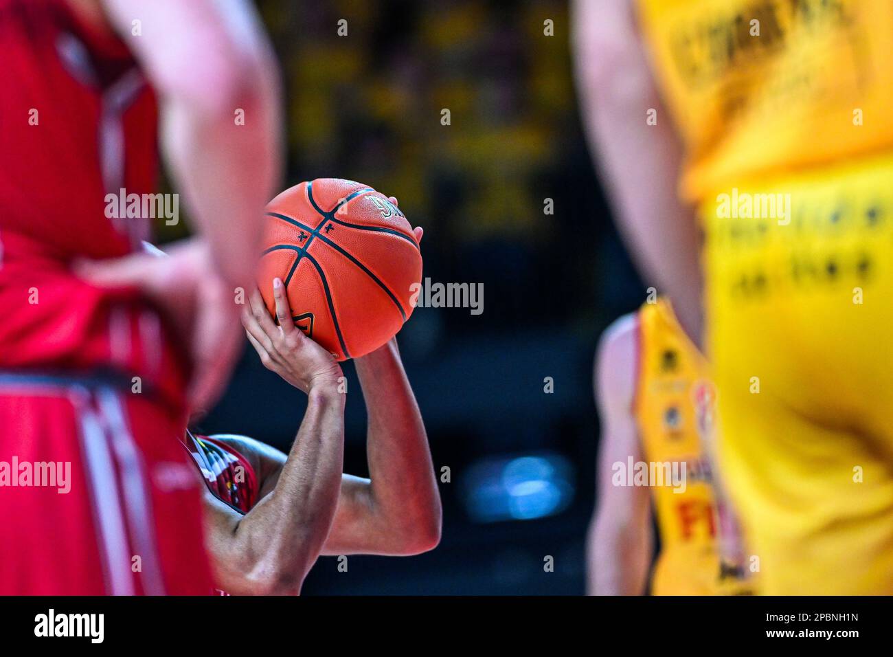 Belgium . 12/03/2023, The hands of Brandon Anderson of Antwerp pictured