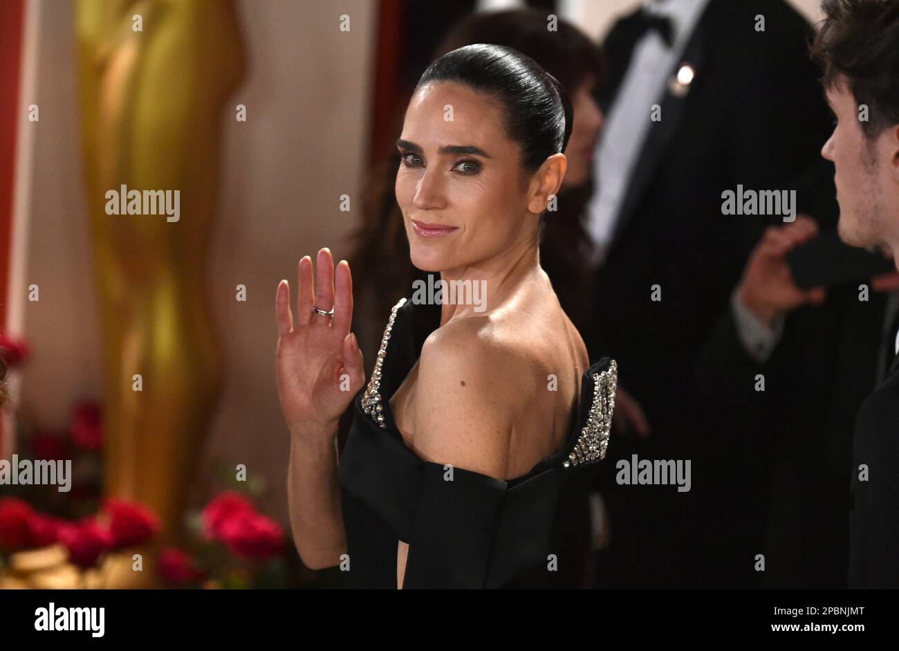 Jennifer Connelly arrives at the Oscars on Sunday, March 12, 2023, at