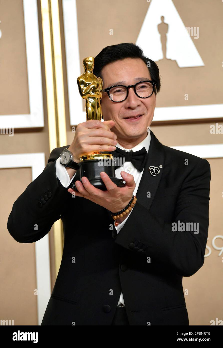 Los Angeles, Ca. 12th Mar, 2023. Ke Huy Quan in the press room at the ...