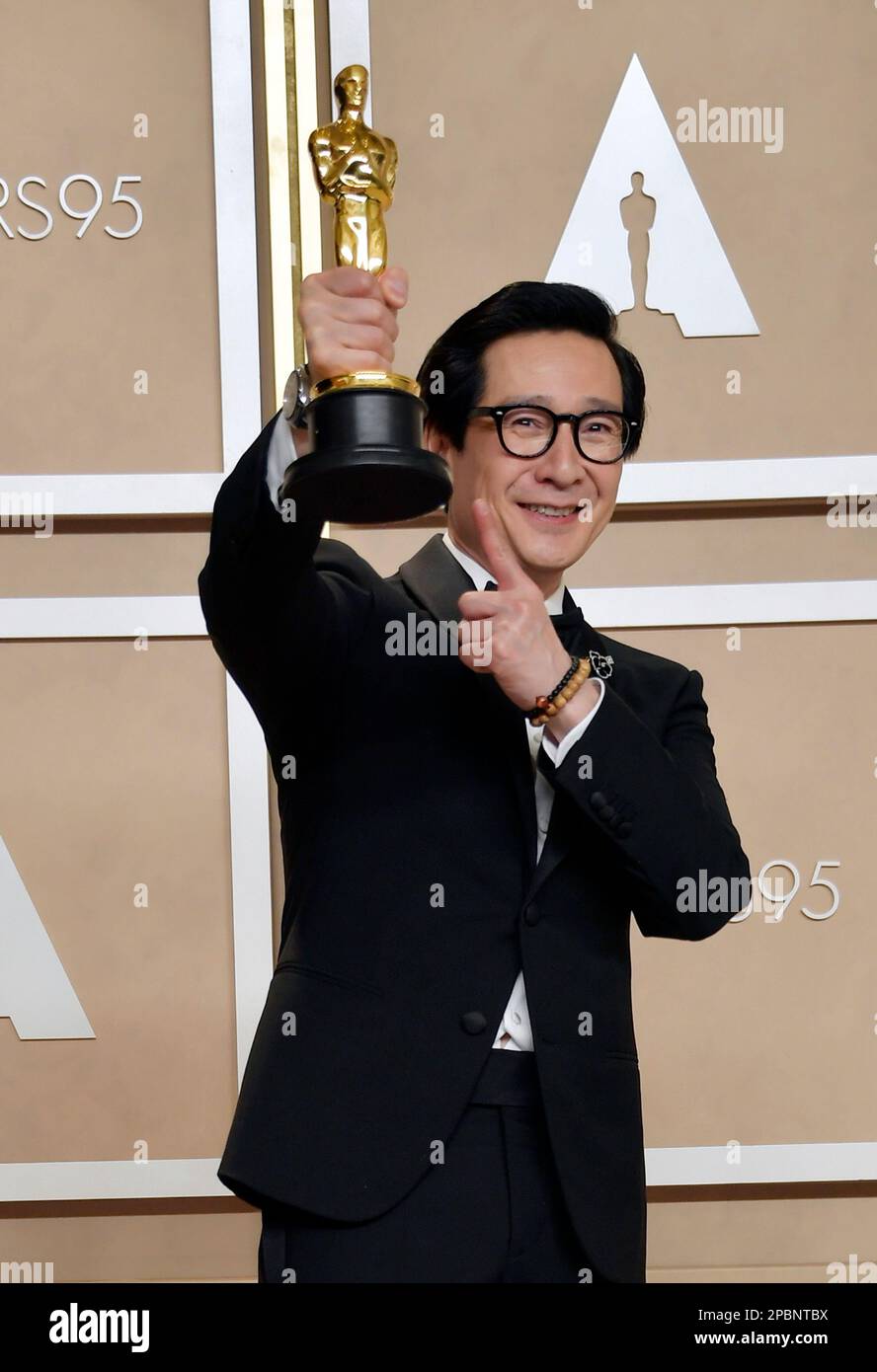 Los Angeles, Ca. 12th Mar, 2023. Ke Huy Quan in the press room at the ...